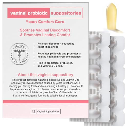 Nahid Vaginalprobiotisches Suppositorium, Hyaluronsäure-Zäpfchen, Vaginal-Feuchtigkeitscreme, Ph-Gleichgewicht, Stellt Einen Gesunden Vaginalgeruch Wieder Her, Beruhigende Behandlung Mit Hefe (12