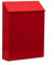 Letter Box, Wall Mounted Mailbox With 2 Keys, House Number Plaque For Front Door, Post Box Waterproof Design Postbox Creative Mailbox (Red)