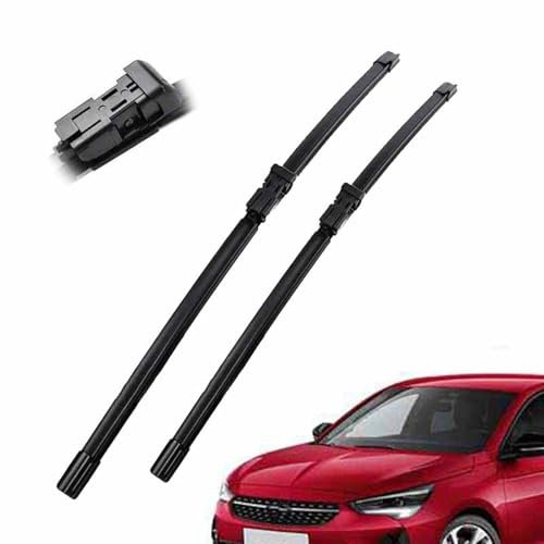 DWDUI Balais D'essuie-Glace Avant pour O&pel pour Corsa F 2019 2020 2021 2022 2023 Pare-Brise Pare-Brise Nettoyeur De Vitres De Voiture Brosses De Pluie 24'' + 16''