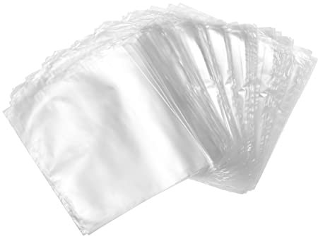 BUGUUYO 100 Stück Pof Wärmeschrumpffolienbeutel 18x26cm Transparent Schrumpffolie Für Seifen Badebomben Selbstgemacht Verpackung Für Haushalt Gastronomie