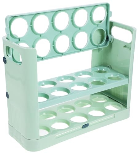 DOITOOL Egg Storage Box Refrigerator Side Door Bin Fridge Door Shelf for Storage Home Kitchen Fridge Organizers