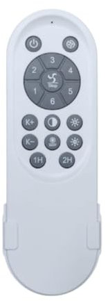 Qianly Telecomando per Ventilatore Da Soffitto Con Luci, Telecomando Universale Con Controllo a 6 Velocità, Adatto Alla Maggior Parte Dei Ventilatori Da Soffitto a Filo Basso Con Luci