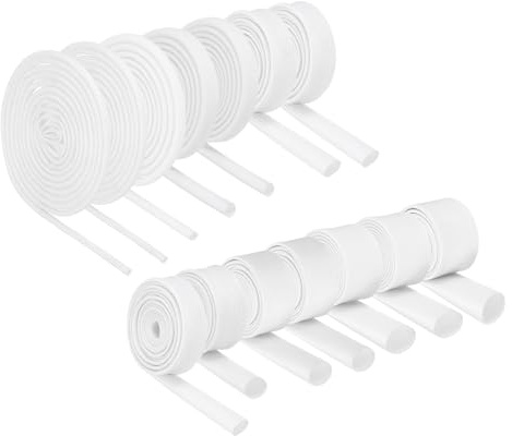 Guaina for cavi intrecciata, guaina isolante for cavi intrecciata, guaina in fibra di vetro rivestita in silicone ad alta temperatura bianca for avvolgimento cavi, protezione for cavi flessibili for a