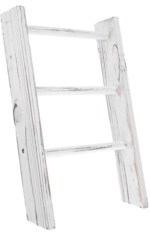 BESTYASH Échelle Porte-Serviettes Miniature pour Salle De Bain Décoration Rustique De Ferme Étagère à Serviettes pour Comptoir De Cuisine