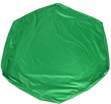RASTKY Rainproof Hexagonal Children Sand Pit Cover Protector - Sandbox Canopy Made From 190T Silver-Coated Polyester Taffeta, Lightweight, Weatherproof, and Year-Round Dust, Sun, and (140*110*20cm)