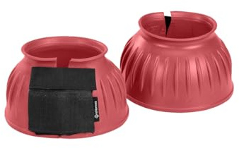 4Horses Hufglocken Classic, robuster Pferde-Hufschutz aus Gummi, Doppelklettverschluss, Schutz vor Ballentritten