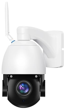 BINGNU Telecamere di sicurezza, Telecamera PTZ WIFI POE con zoom ottico 50X IP HD 4K da 8 MP AI for esterni tracciamento umano IR 100 m Sorveglianza di sicurezza P2P per la casa(8MP Add 128G Card)