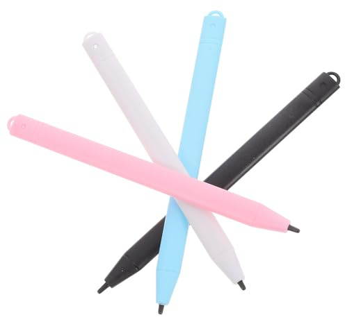 CLISPEED Set di 4 Penne Stylus per Tavoletta Lcd Scrittura Digitale per Bambini, Compatibilità in Plastica Impugnatura Confortevole per Uso in Classe e Disegno