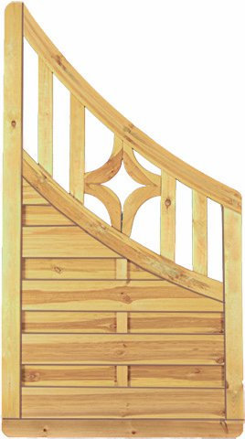 GreenSeason Lamellenzaun Lissabon B90 x H160/90 cm.