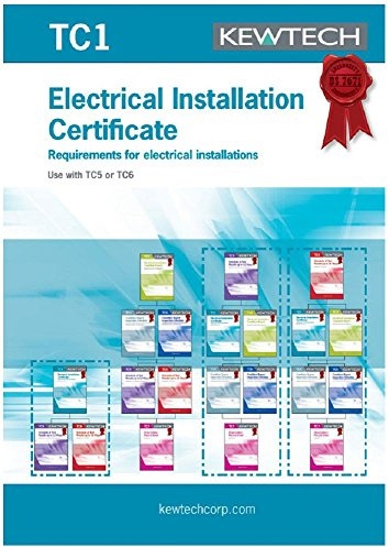 Kewtech TC1 Electrical Test and Installation Certificate book, 42 Pages