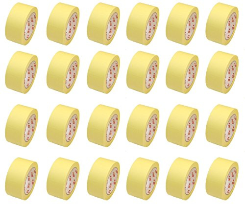 24 Rollen Flachkrepp Abklebeband Malerkrepp Malerband 50mm x 50m bis 60°C (EUR 0,04 / m)