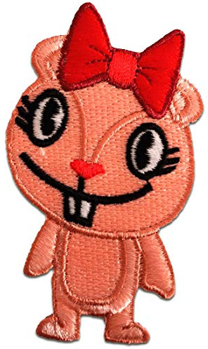 Catch the Patch Happy Tree Friends ''''Giggles'''' Comic - (Größe: 4,5 x 7,5 cm) Aufnäher, Bügelbilder, Aufbügler, Applikationen, Patches, Sticker zum Aufbügeln oder Aufnähen