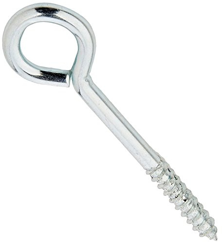 Bulk Hardware® Steel Vine Eyes 75mm x 4.4mm (3 Inch) Bzp 100 Eyes