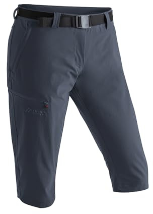 maier sports Inara Slim 3/4, Pantalones Trekking Mujer, Pantalones Tres Cuartos repelentes al Agua para Trekking y Senderismo, Corte ceñido, Sin PFC, MSTRETCH Pro 4 & Dryprotec