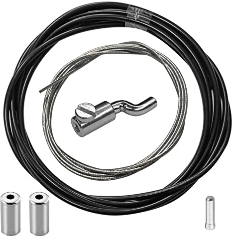 KIT DE Reparation Universel Tondeuse : Cable + Gaine + Serre Cable en Z + Embout pour MOTOCULTEUR Tracteur Embrayage ACCELERATEUR