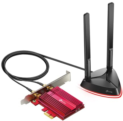TP-Link WiFi 6 AX3000 PCIe WiFi Card (Archer TX3000E), Up to 2400Mbps, Bluetooth 5.3, 802.11AX Dual Band Wireless Adapter with MU-MIMO, OFDMA, Ultra-Low Latency, Supports Windows 11, 10 (64bit)