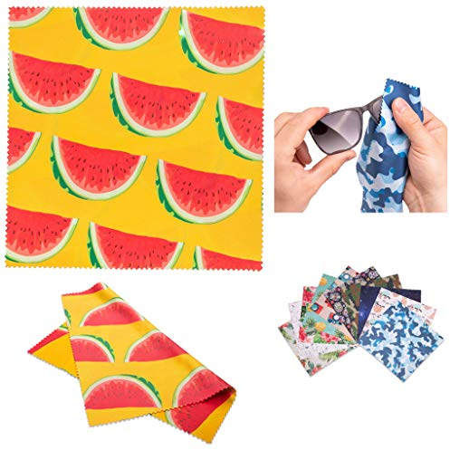 Lens-Aid Mikrofaser Reinigungstuch in schickem Design: Für Kamera, Objektiv, Display und als Brillen-Putztuch (Mikrofasertuch 20x20 cm)