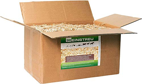 Kleintier-Einstreu Häckselgut Häcksel aus Miscanthus/Elefantengras für Hasen Kaninchen Maus Vogel Meerschweinchen - Kleintierstreu/Hamsterstreu statt Stroh- u. Hobelspäne für Käfig & Stall (2X 20l)