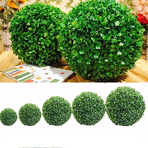 DUCUT Buchsbaumkugel Buchsbaum Kugel Grüne Plastikpflanze Balldekoration Home Outdoor Hochzeitsfeier Dekoration Pflanzen Grass Ball 25 cm