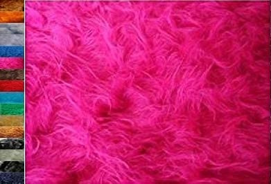 STOFFBOOK PFLEGELEICHT KUSCHEL FELL DECKEN REQUISITEN FOTOSHOOTING ACCESSOIRES DEKOFELL LONGHAIR FOTOGRAFIE STOFFE, B630 (Pink)