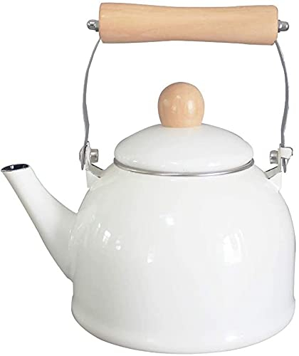 ZHANGDONG Bouilloire INOX Bouilloire sifflante Théière en Fonte Cafetière à thé avec Bouilloire Chaude, théière Bouilloire en émail Classique, Bouilloire à ébullition Rapide, exquise