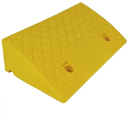 Tragbare Auffahrrampe, Leichte Rollstuhlrampe, Bordsteinrampen aus Kunststoff – Gehweg, Roller, Fahrrad, Motorrad, Haustierrampe, Hunderampe (Size : 19.7x8.7x1.6in)