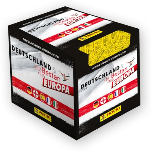 Panini Deutschland 2024 & die Besten aus Europa Stickerkollektion (Box mit 50 Tüten)