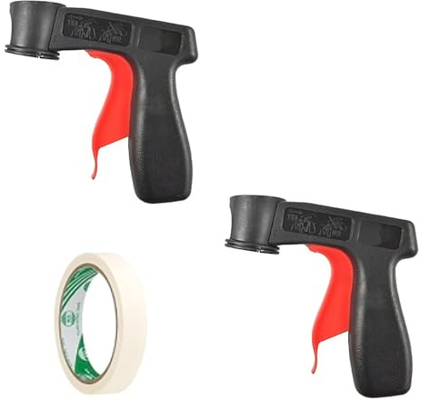 GisWell 2 Pcs Spray Can Trigger Grip Handle, Aerosol Spray Gun Grip Trigger, Paint Sprays Adaptor Grip for Paint Sprays Adaptor