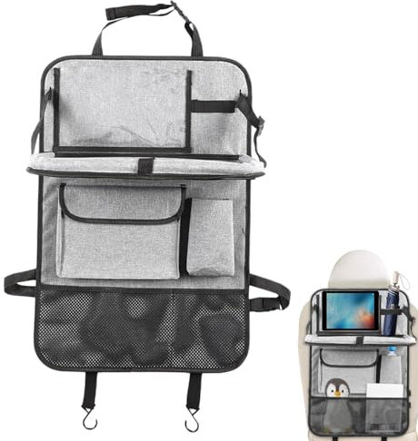 Kinder-Auto-Organizer für den Rücksitz, Autositz-Organizer, Auto-Organizer und Stauraum für den Rücksitz, Organizer mit mehreren Taschen und Tablet-Halter, wasserdichter Oxford-Stoff-Organizer für Roa