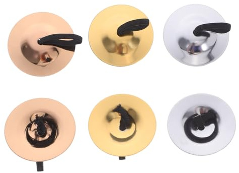 Toddmomy 3pares Instrumentos de Percusión para Platillos de Dedo Juguetes para Bailarines y Fiestas Platillos de Instrumentos Musicales para Bebés