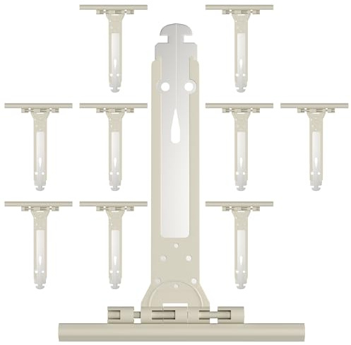 Zalava Lot de 10 Attache Souple à Clipper pour Volet Roulant en Acier et Nylon,155mm Ressort de Suspension Universel pour Fixation Tablier Volet Roulant Électrique/Manuel/Solaire,Compatible avec Somfy