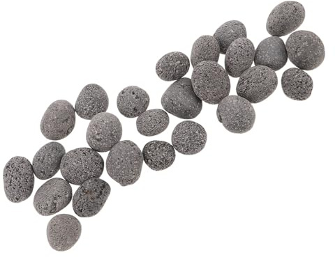FONDOTIN 1 kg Saunasteine aus vulkanischem Naturstein – kleine Saunaheizsteine für Dampf- und Trockensauna, Ersatzsteine für Saunaofen und Feuerstelle innen & außen