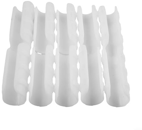Lot de 20 clips de fixation résistants aux UV pour bâche de serre, convient aux tubes de 19 mm, 20 mm, 25 mm, blanc