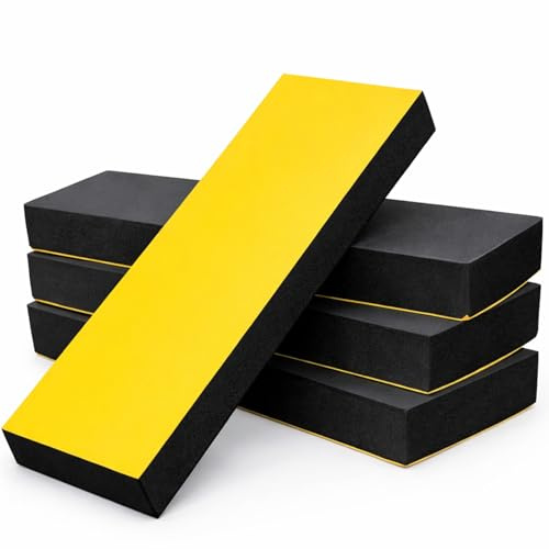 KAIYAYA Lot de 4 Protections de Mur de Garage, 30 x 10 x 3 cm, Protection Portière Voiture Autocollante pour Garage et Stationnement