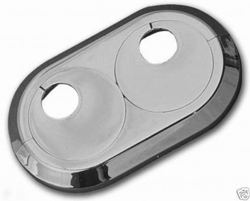 5 rosetas dobles para radiador, cromadas, 18 mm