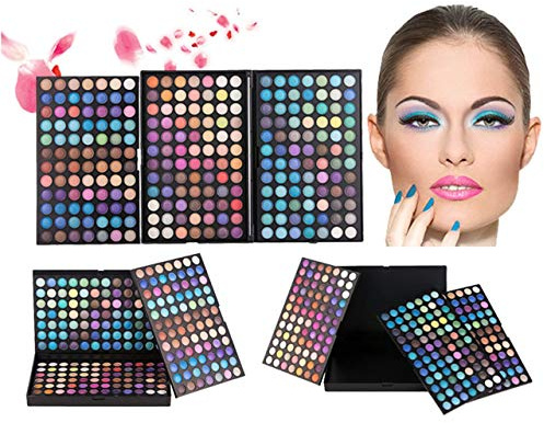 FantasyDay 252 Farben Lidschattenpalette Langanhaltender Augen Xmas Make-up | Wasserdicht Hochpigmentierte Cream Lidschatten Palette Colorful Eyeshadow Palette für Bühne Halloween Karneval Valentinstag