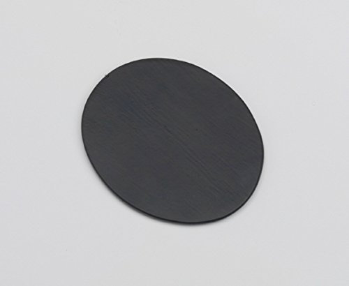 Piattino, Larghezza 8 cm, Lunghezza 10 cm, Alluminio, Nero, Ovale