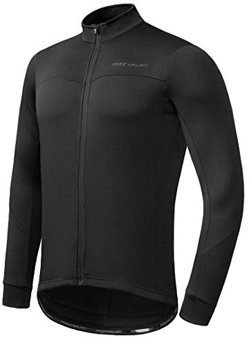Przewalski Radtrikot Herren Winter Thermo Langarm 3 Rückentaschen | Fleece-Innenfutter, YKK Full Zip, Silikon-Saum, längerer Rücken, 3 Rückentaschen, Rennrad MTB Winter