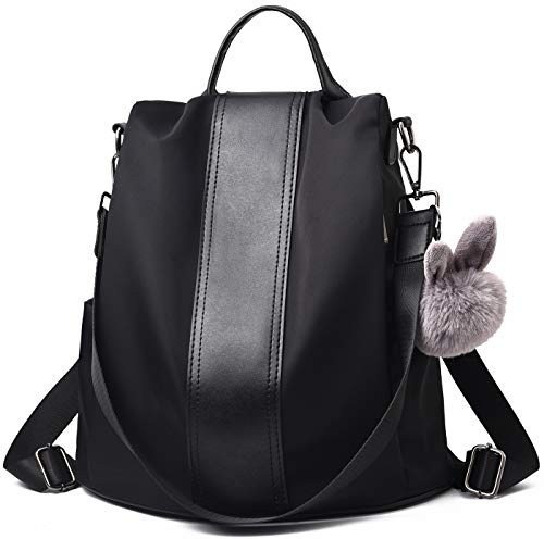 Charmore Zaino da Donna Antifurto Borse Nylon impermeabile Daypack Spalla per Viaggio Lavoro Scuola
