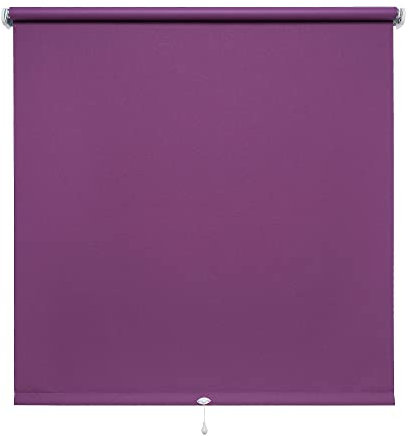 Verdunkelungsrollo Springrollo Schnapprollo Rollo Brombeere lila Breite 60-200 cm Länge 130 cm Blickdicht Blickschutz (180 x 130 cm)