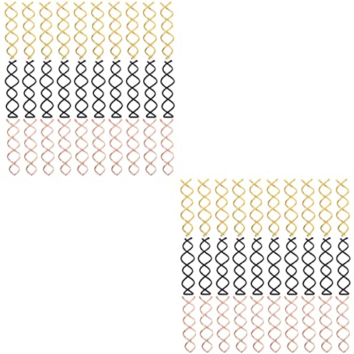 Beaupretty 60pcs Spiral Hairpins Bun Hair Clips Spiral Hair Barrette Twists Spring Screw Clip