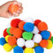 60 Pcs Reusable Water Balls, Cotton Splash Soaker Balls, Water Bombs Balls, Water Balloons for Kids Adults, Highly Absorbent Water Bombs Ball for swimming pool, Beach, Backyard Outdoor Play (6 Colors)