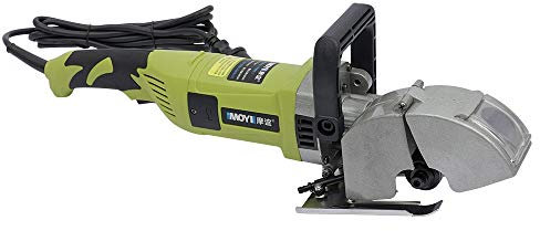 WindWilder Fresadora eléctrica de 4000 W, 220 V, 6000 rpm, fresadora de pared con bomba de agua y caja, 5 discos de corte 121 mm, color verde