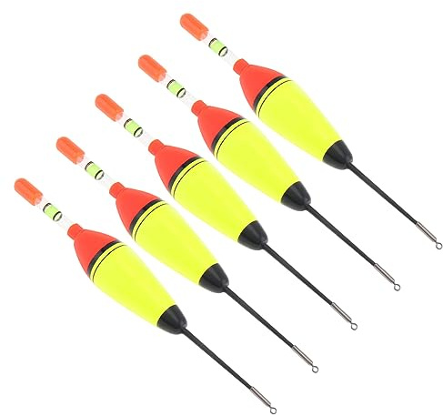 OriGlam 5 flotadores de espuma EVA, flotadores de pesca, flotadores de pesca, flotadores de pesca, flotadores de espuma de plástico para pesca en el mar, flotador llamativo para lucio, perca, carpa,