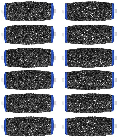 12 Pack Extra Coarse Replacement Roller for Amope Pedi,Replacement Head Refills Compatible with Amope Pedi Refills Electronic Perfect Foot File