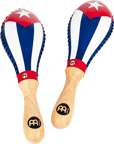 Meinl Percussion Rawhide Maracas, Mehrfarbig (MSM3CU) | 2 Maracas mit ergonomischem Griff, Klassischer, warmer Maraca Sound, Traditionelle Größe, Rohleder und Holz