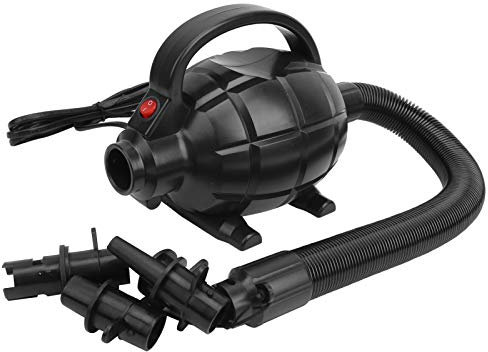 POENVFPO Pompe à Air électrique, Pompe à Air Portable à Remplissage Rapide de 600 W avec 3 Buses 1 Tuyau pour Tapis de Gymnastique Gonflable, Bouée, Lit Pneumatique, Piscine