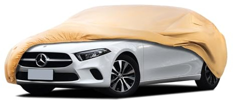 JURMON Heavy Duty Outdoor Car Cover Passend für Mercedes-Benz A Klasse,Winddicht Allwetter wasserdichte Sonnenregen UV Staub Schneeschutz Outdoor Auto Abdeckungen