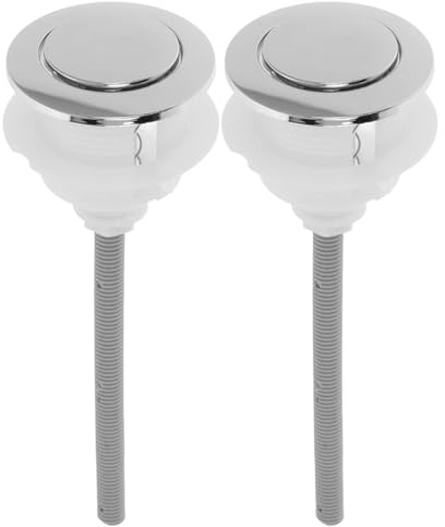 2 Stück Toiletten Tank Drucktasten 38X46Mm Ersatzteile Für Wassertank Mit Einzeldruck Für Effiziente Wasserersparnis Universelle Wc Knöpfe Für Badezimmer