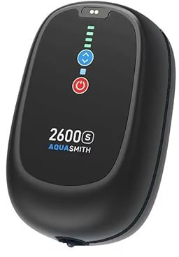 Bait Aerator,Rechargeable Aerator for Fish,IPX7 Waterproof, Suitable for Outdoor Fishing, Power Outage Emergency air Pump, Built-in Battery 2600mah, (1.5W 24GPH) Maximum Battery Life of 115 Hours